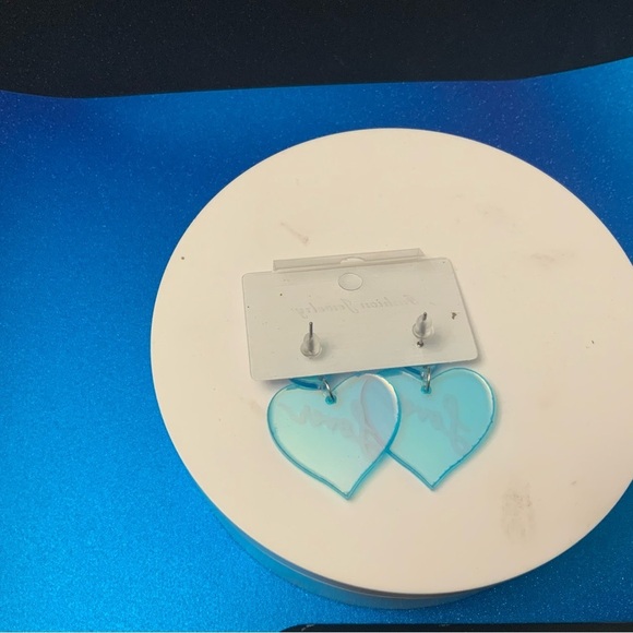 New Taylor Swift Lover Earrings Iridescent Acrylic Post Style - Picture 3 of 3